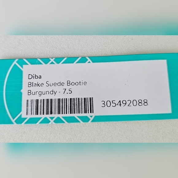 Diba Blake Suede Ankle Bootie Wedge Heel Lace Up Round Toe Burgundy Womens - Picture 14 of 15